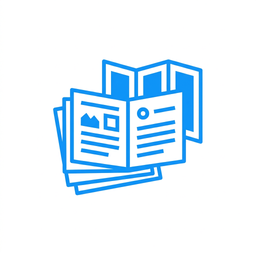 카탈로그 및 브로슈어 아이콘